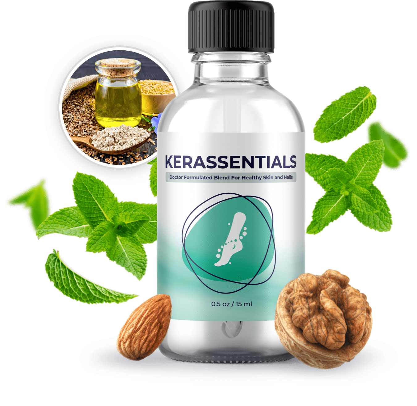 Kerassentials bottle - Natural formula for healthy nail appearance